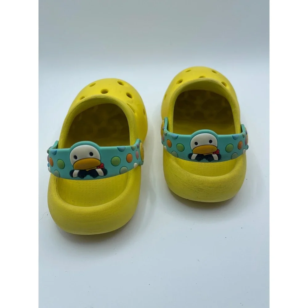 Duck Clogs‎ Sandals Yellow Slip On Casual Cute Toddler Shoes ISOMM